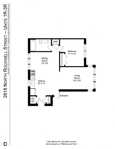 2618-26 N. Rockwell 1-3 Beds Apartment for Rent - Photo Gallery 24